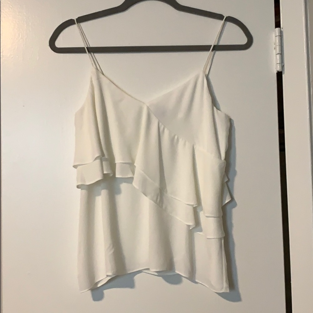 J. Crew Ruffle Spaghetti Strap Blouse